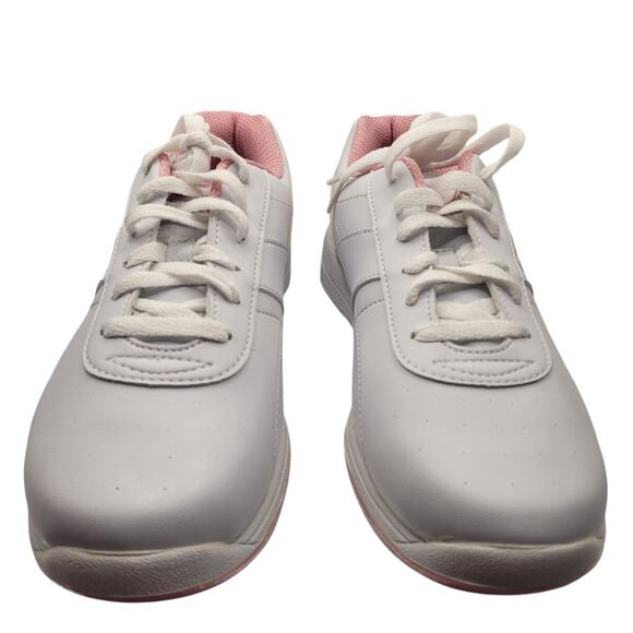 Dexter Slide Right Bowling Shoes White Non Marking Rubber Sz 8.5 - Picture 2 of 8